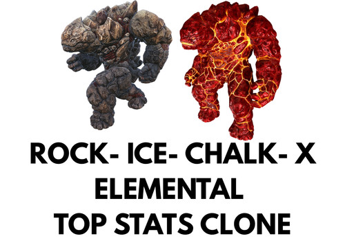 Rock ice chalk - ice, elemental